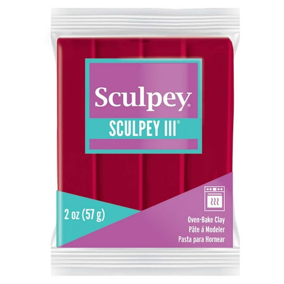 Sculpey III Oven-Bake Clay 2oz-New Red