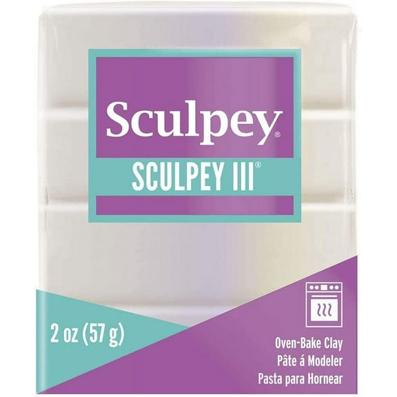Sculpey III Polymer Oven-Bake Clay, Pearl, Non Toxic, 2 oz