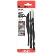 Sculpey: Clay Tool Starter Set - 3pc: Needle End Point, Knife, Blunt Point, Precision Detailing, Various Clay Types Crafting Accessory, DIY Supplies