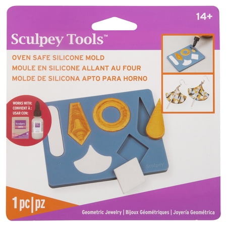 Sculpey Oven Safe Silicone Geometric Jewelry Mold