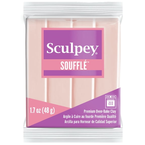 Sculpey Souffle Clay 1.7oz-Almond Rose