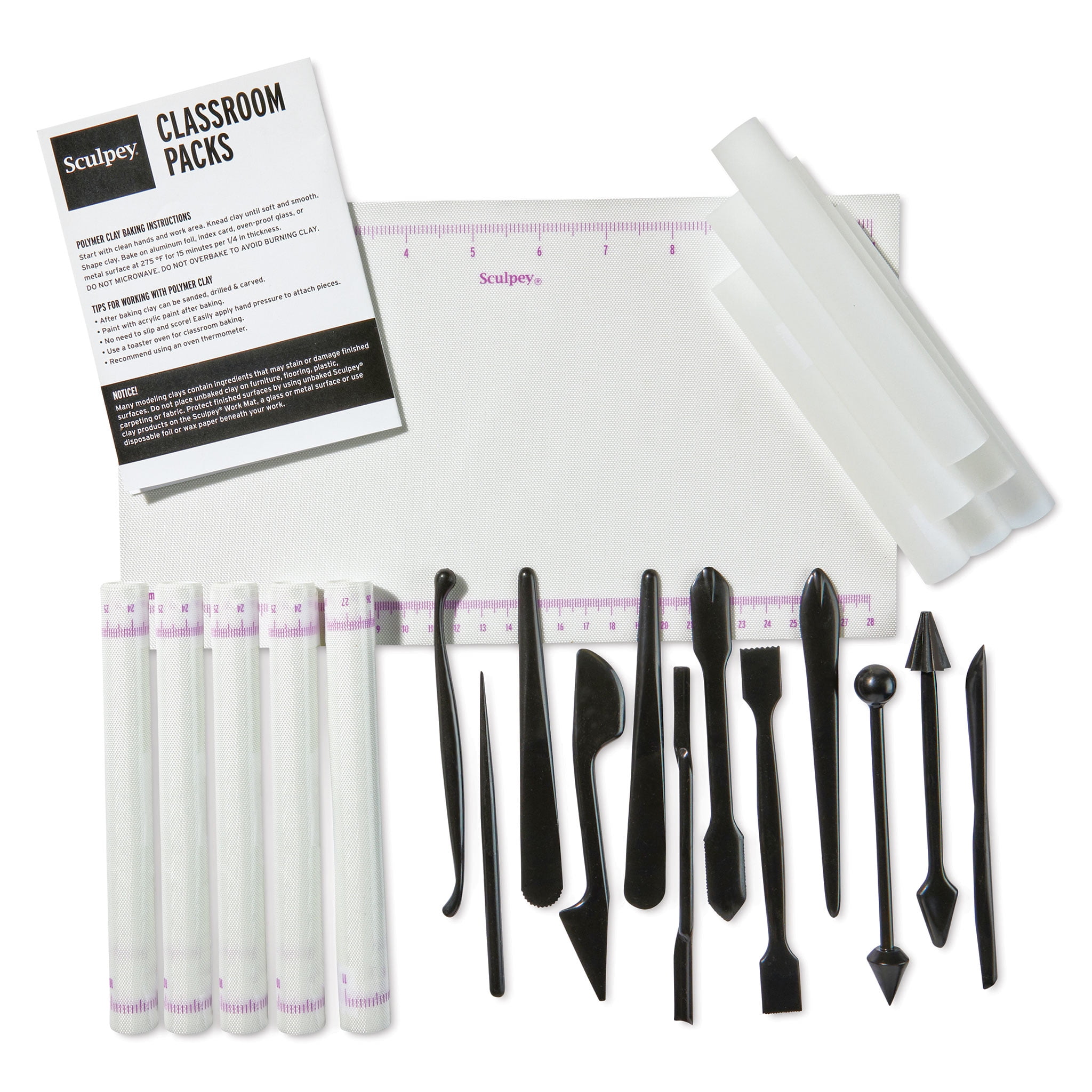 Sculpey Starter Set Attrezzi Per Modellare Argilla, 6 Utensili A Doppia Punta Per Dettagli E Texture, Progetti Craft - 2