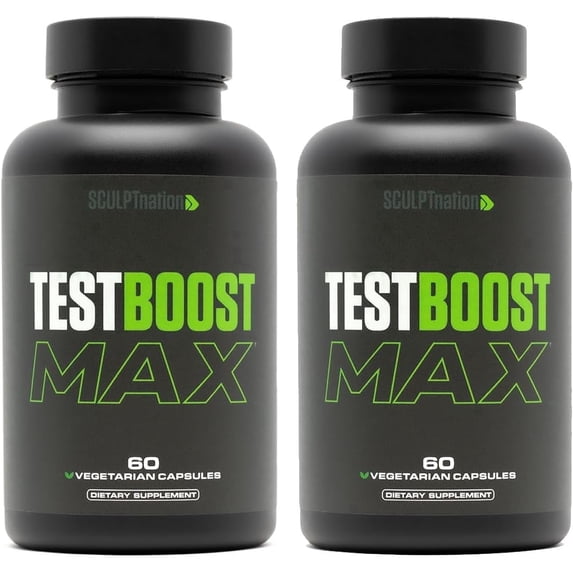 Sculpt Nation Tribulus Terrestris Supplement with Ashwagandha, Tribulus Extract and American Ginseng Root Gluten Free 2 Pack 60 Capsules