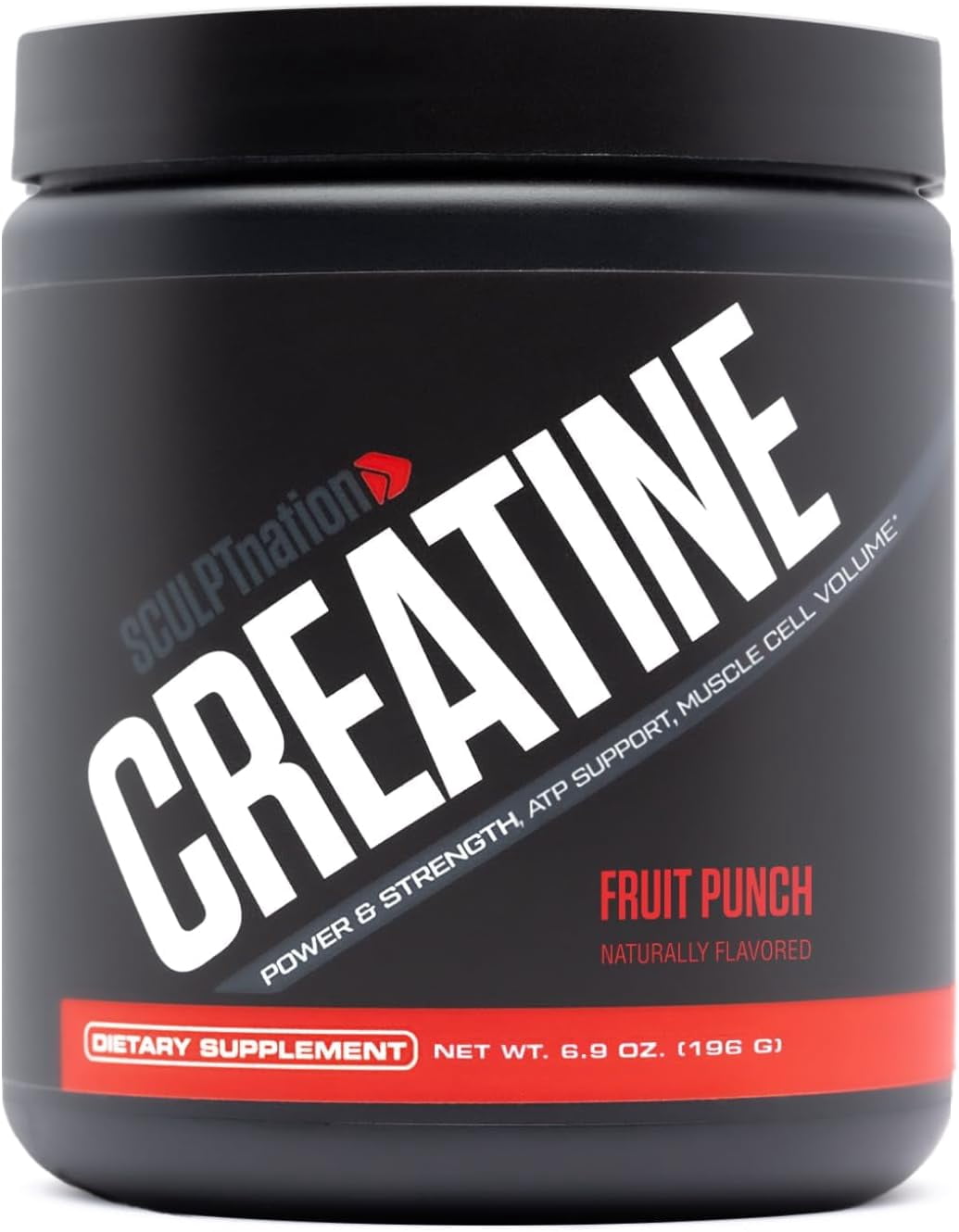 Sculpt Nation Muscle and Energy Support Creatine Monohydrate Amino Acid Supplement Powder, Fruit Punch, Workout Recovery, 30 Servings