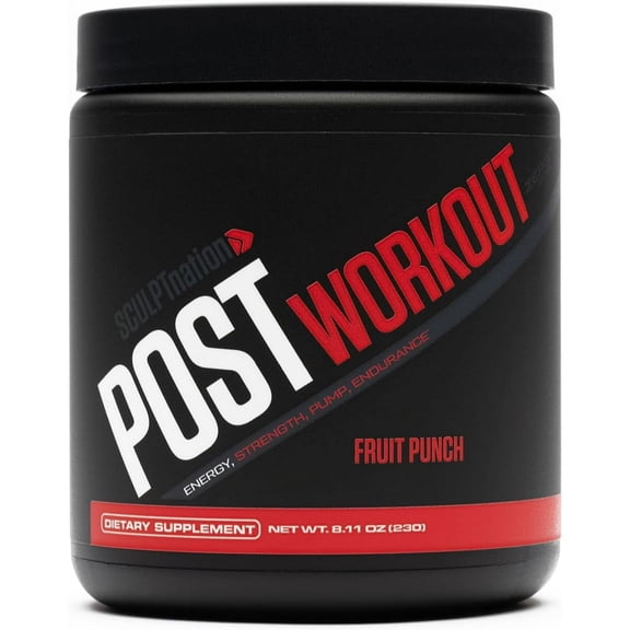 Sculpt Nation by V Shred Post Workout - Creatine Complex Post Workout Muscle Recovery and Builder with Energy Support, Creatine Monohydrate and Amino Acids, Fruit Punch Flavor - 30 Servings