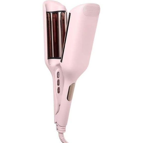 SculptWaver Titanium Deep Wave Crimper | Modern Crimper for Easy, Uniform Waves & Sculpted Texture | Negative Ion Technology for Frizz-Free Shine & Smooth Hair (Blush - Small)