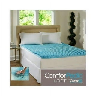Comfort Revolution Originals Blue Bubble Gel + Memory Foam Cooling Bed  Pillow, Standard Size