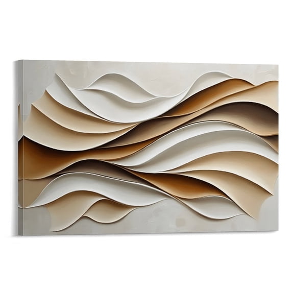 Sculpted Silk Poster Wall Art Canvas Aesthetic Decorative Painting for Living Room Bed Room