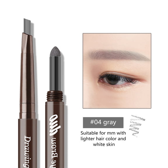 Sculpting 3D Double Headed Eyebrow Pencil and Powder Two in One, Automatic Rotating, Sweat Proof, Soft and Precise Tip, Natural Long-Lasting Brows, Suitable for All Skin Types, 0.53oz 1 PC*1