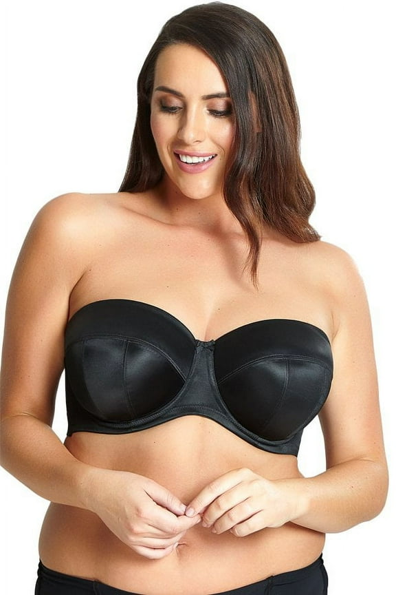 Sculptresse by Panache Dana Multiway Strapless Underwire Bra (9670),34FF,Black
