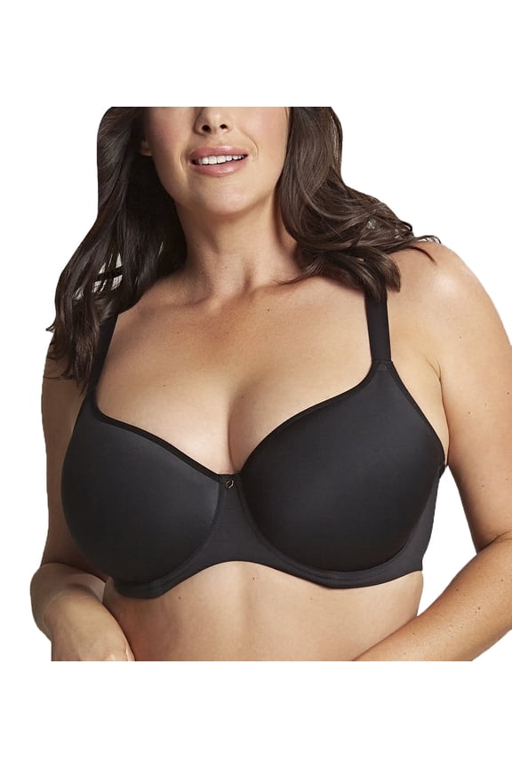 by Panache Elegance Spacer Molded Underwire Bra with J Hook (10401),34F,Noir