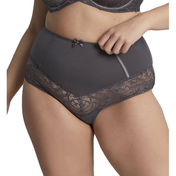 Sculptresse by Panache Estel Matching Highwaist Brief (9684),XL,Kitten Grey