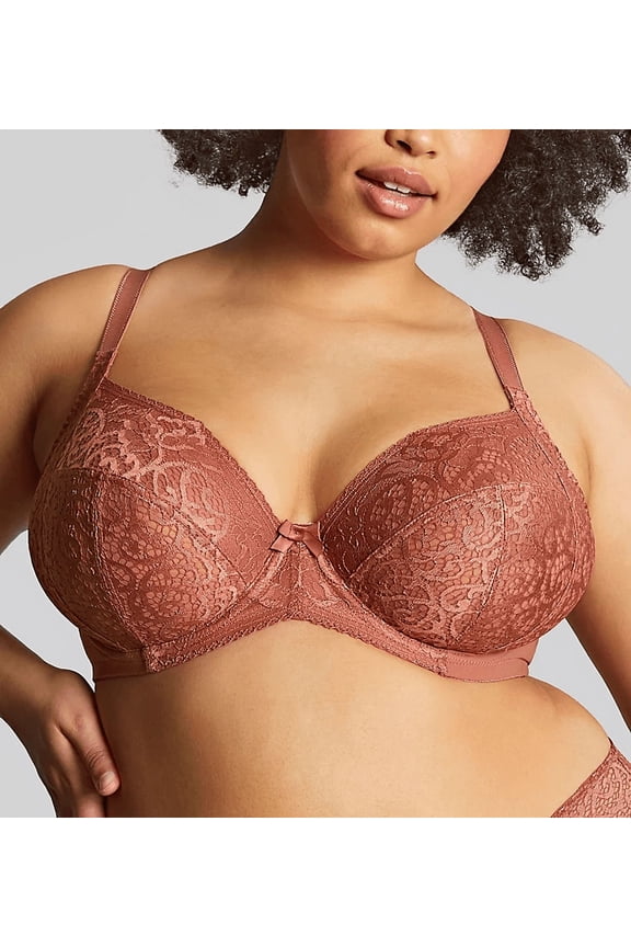 by Panache ROSE GOLD Estel Plunge Underwire Bra, US 36M, UK 36J