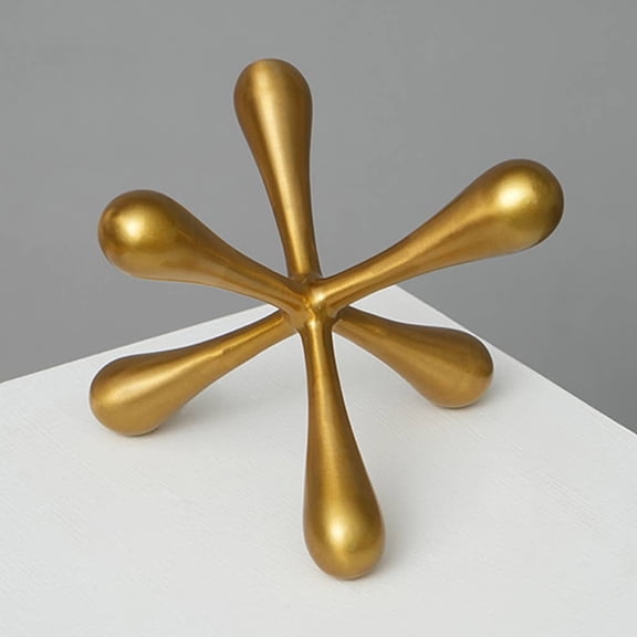 Expobazaar Sculptural | Aluminum Orb Jack Table Dcor | 8"