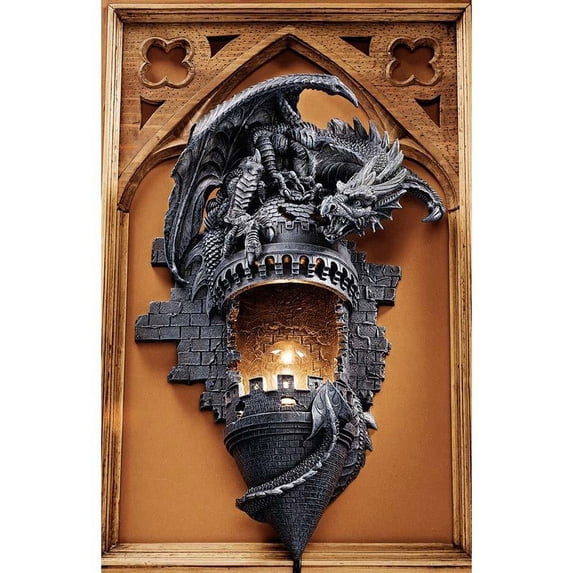 Sculptural Wall Sconce (The Dragon'S Castle)