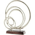 thumbnail image 1 of Cyan Design 09783 Lipsice Aluminum Abstract Statue - Nickel, 1 of 6