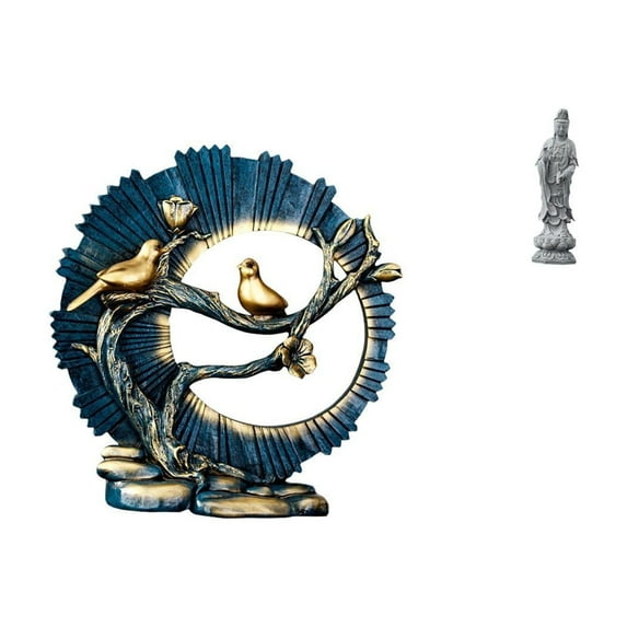 Sculpture Figurine Knick Knack Resin Craftwork Romantic Gift for Couples Living Room Bookshelf Desk