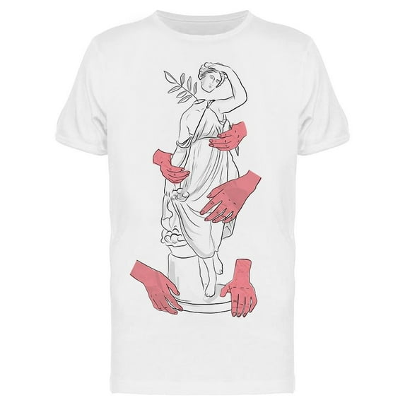 Sculpture Hand Drawn T-Shirt Men -Image by Shutterstock, Male XX-Large