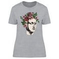 thumbnail image 1 of Sculpture Head With Roses Wreath T-Shirt Women -Image by Shutterstock, Female Medium, 1 of 2