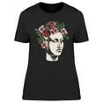thumbnail image 1 of Sculpture Head With Roses Wreath T-Shirt Women -Image by Shutterstock, Female Small, 1 of 2