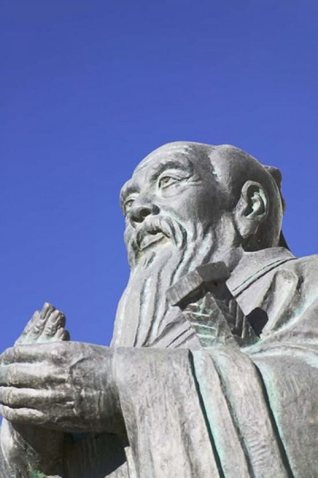Sculpture of Confucius Tibet China Canvas Art - Keren Su DanitaDelimont (23 x 34)
