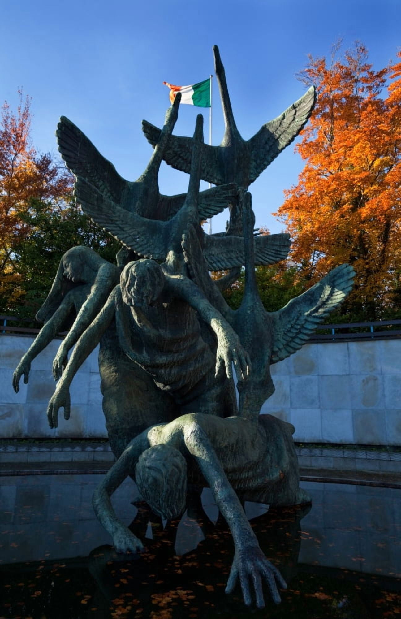 Sculpture of the Children of Lir Parnell Square Dublin Ireland Canvas Art - Panoramic Images (36 x 12)