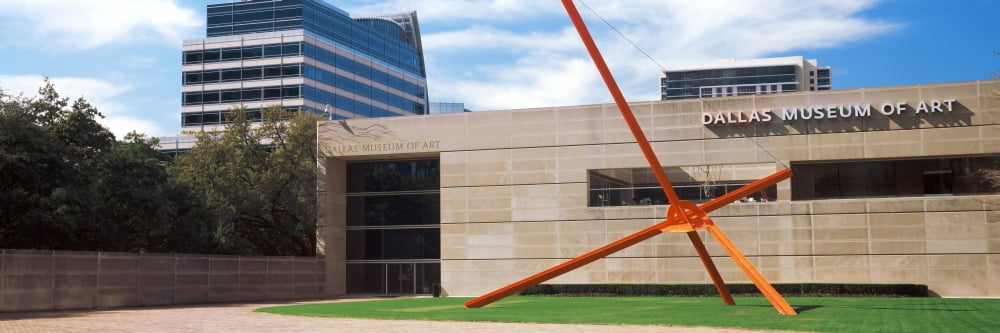 Sculpture outside a museum Dallas Museum of Art Dallas Texas USA Canvas Art - Panoramic Images (27 x 9)