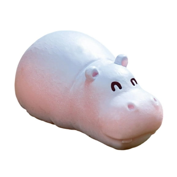 Sculptures & Statues Cute Hippo Figurine Garden Sculpture Decorative Desktop Statue for Home and Outdoor Use Art Piece
