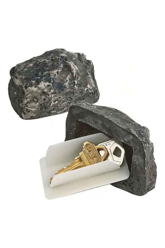 Sculptures & Statues Outdoor Rock Key Stone—Discreet Realistic Secret Key Holder for Spare Keys