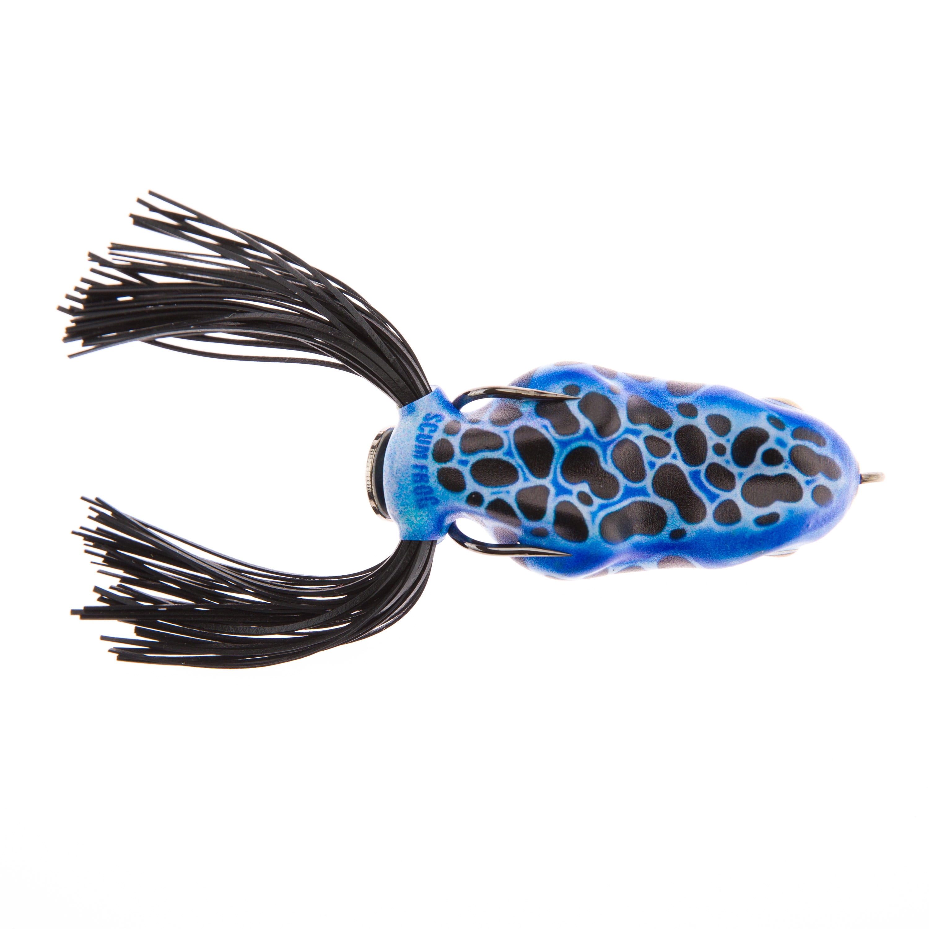 Scum Frog 1/2 oz Painted Trophy Series, Blue Poison, Top Water Hollow Body  Frog Lure