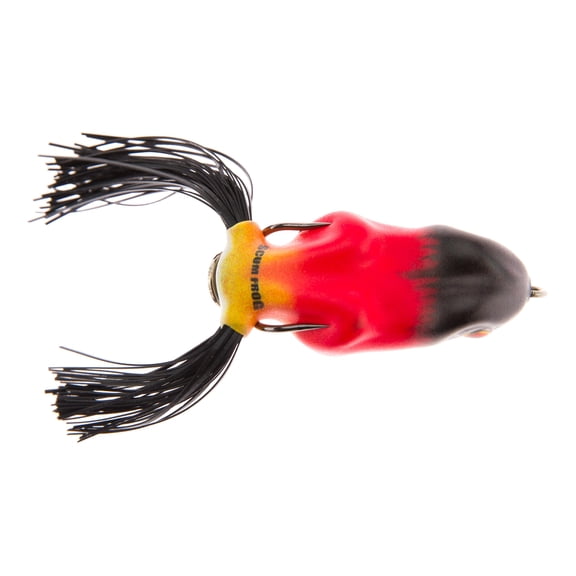 Scum Frog 1/2 oz Painted Trophy Series, Chili Pepper, Top Water Hollow Body Frog Lure
