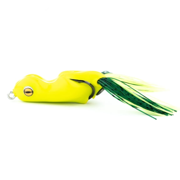 Scum Frog 1/2 oz Trophy Series, Chartreuse, Top Water Hollow Body Fishing Bait