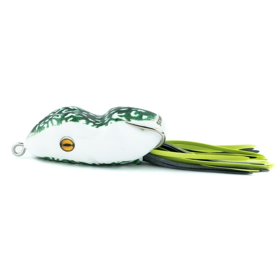 Scum Frog 5/16 oz, Natural Black-Green, Top Water Hollow Body Frog Lure