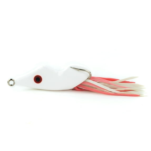 Scum Frog Bassrat White Top Water Hollow Body Fishing Lure