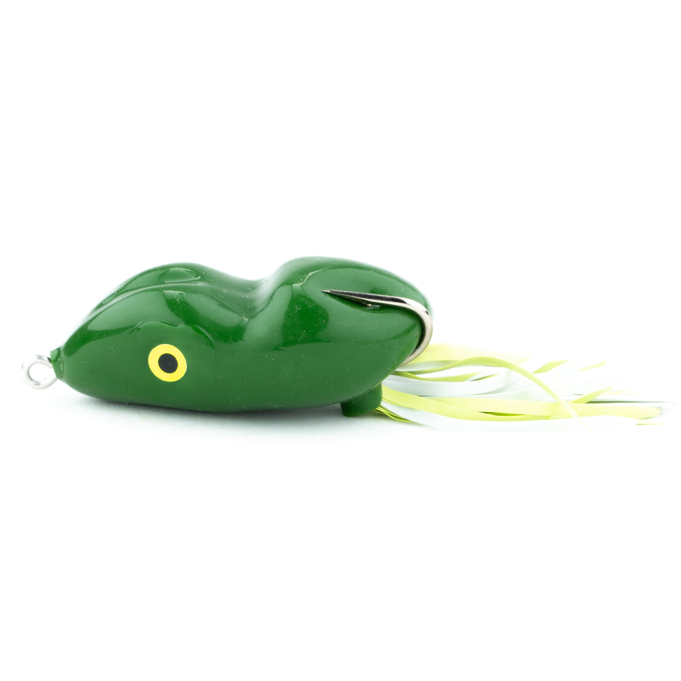 Green Rubber Frog Lure White Background Stock Photo 354304481