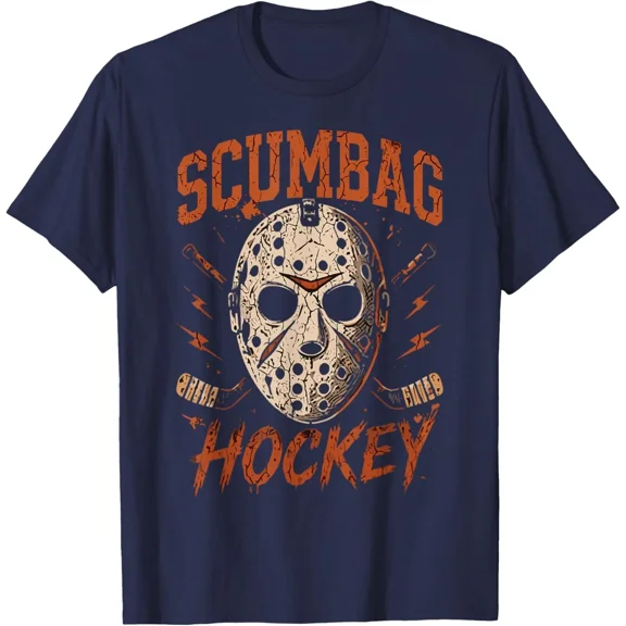Scumbag Hockey T-Shirt NAVY Unisex S-5XL Hot Trending Shirt, Vintage Birthday Gift