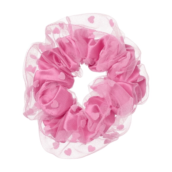 Scunci by Conair Heart Scrunchie, Layered Design with Heart Design, 1 Count