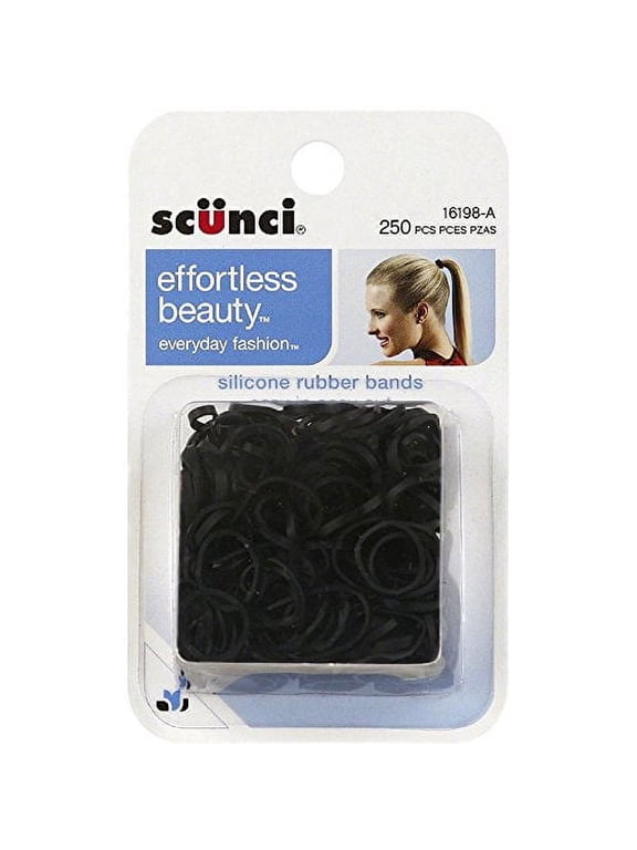 1619803a048 Black Hair Rubber Bands 250 Count