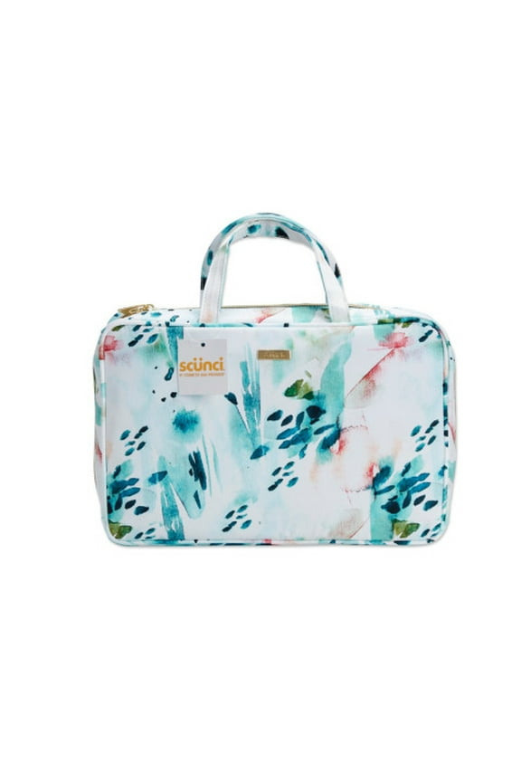 Scunci 2-Piece Weekender Cosmetic Bag Set, Floral