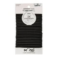 thumbnail image 1 of Scunci 2x Stronger Elastic Ponytail Hair Ties, Black, 22 Count, 1 of 8