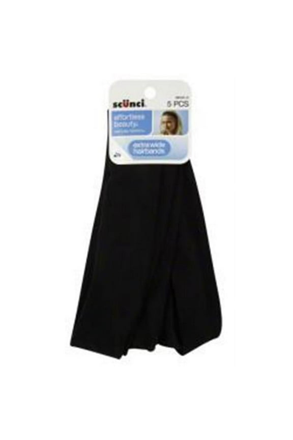 Scunci 5pk Basic Interlock Headwrap