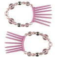 thumbnail image 1 of Scunci Bendini Beaded Snap Combs-Pink-2 pk, 1 of 2