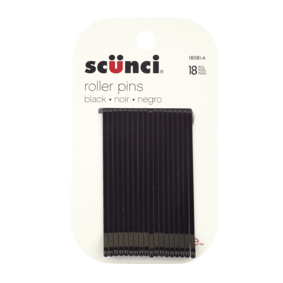 Scunci Black Roller Hair Pins - 18 Pcs.