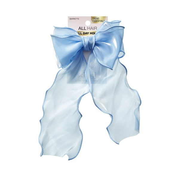 Scunci Bow Barrette, Light Blue, 1 Pack