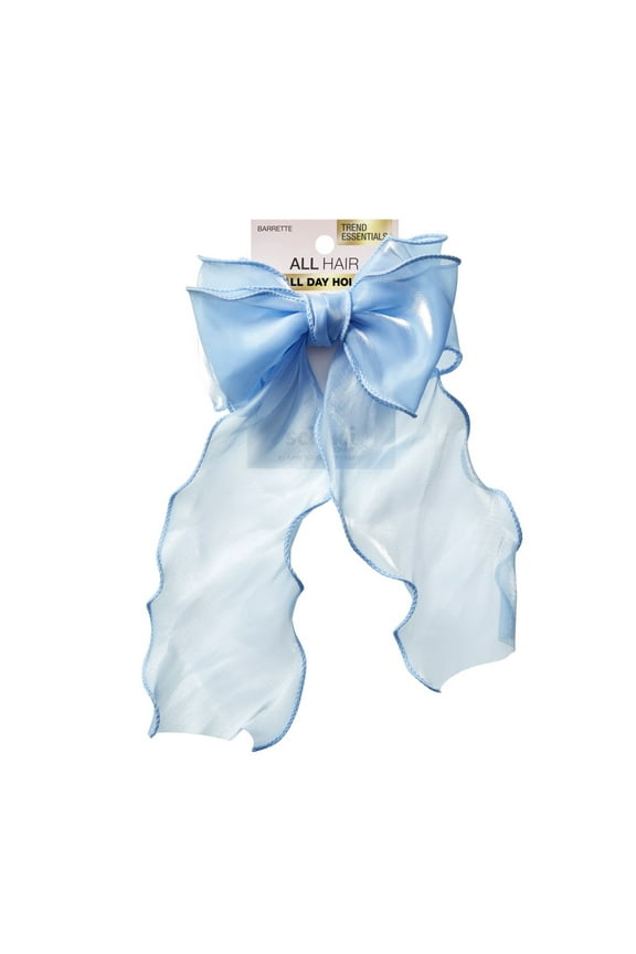 Bow Barrette, Light Blue, 1 Pack