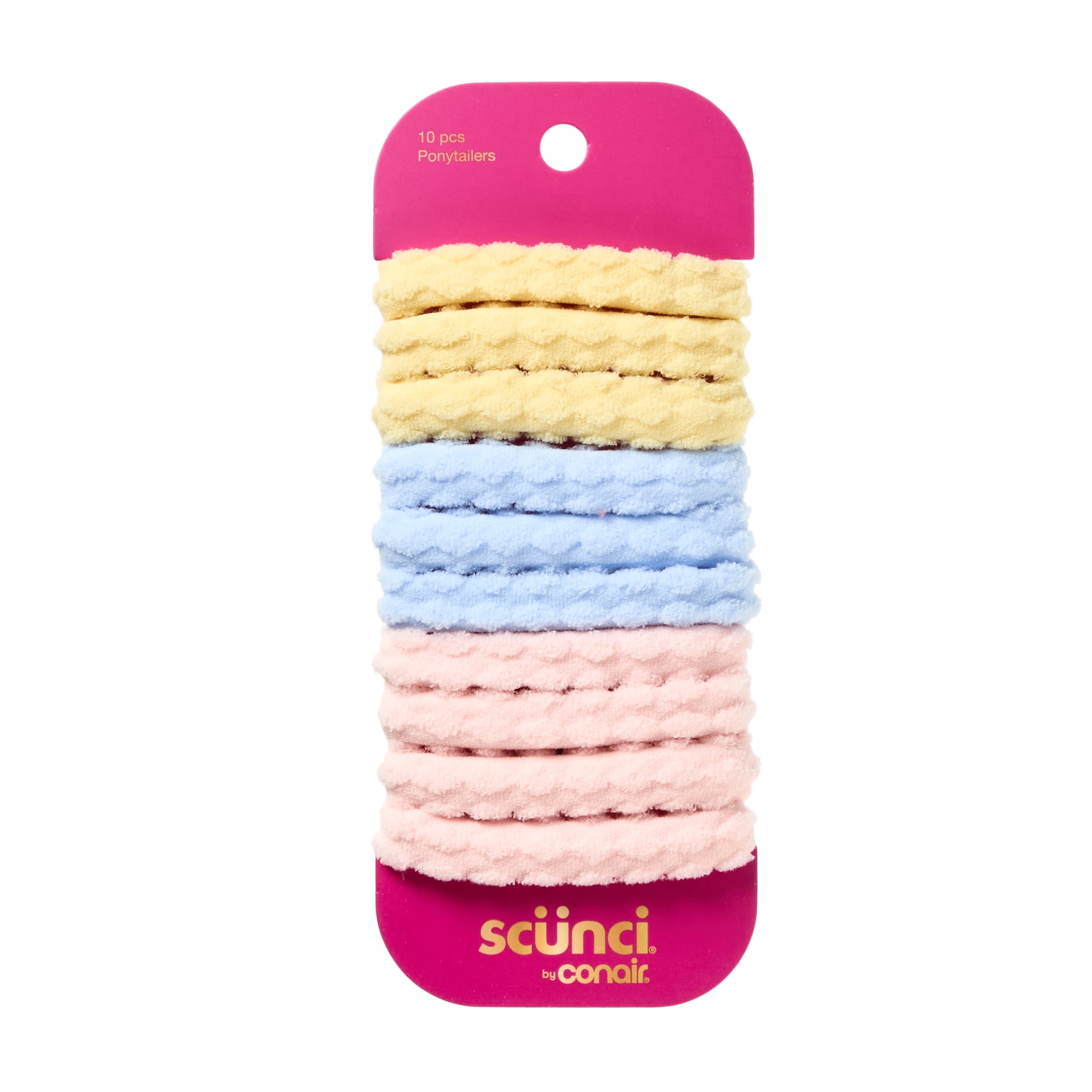 SC GenZ 10-PK TXT SOFT PONYTAILERS