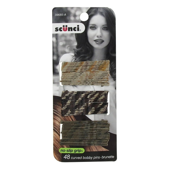 Scunci Color Match 48 pk Curved Bobby Pins