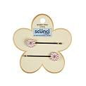 Scunci Daisy Flower Bobby Pins, Pink, 2 ct