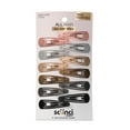 thumbnail image 1 of Scunci Decorative Open Side Design Snap Clips, Multicolor, 12 Count, 1 of 7