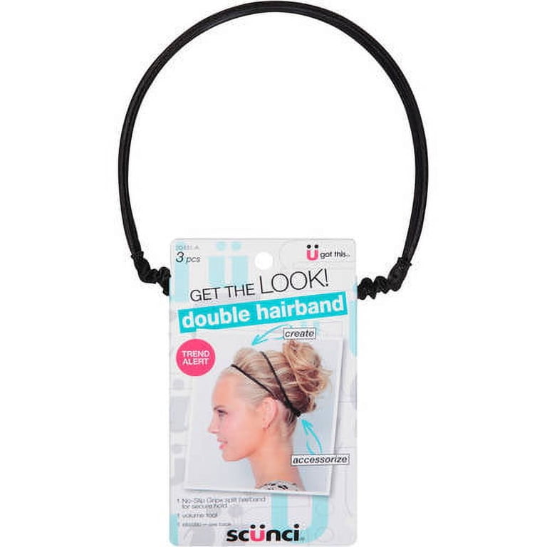 Scunci Double Hairband Set, 20431-A. 3 pc - Walmart.com